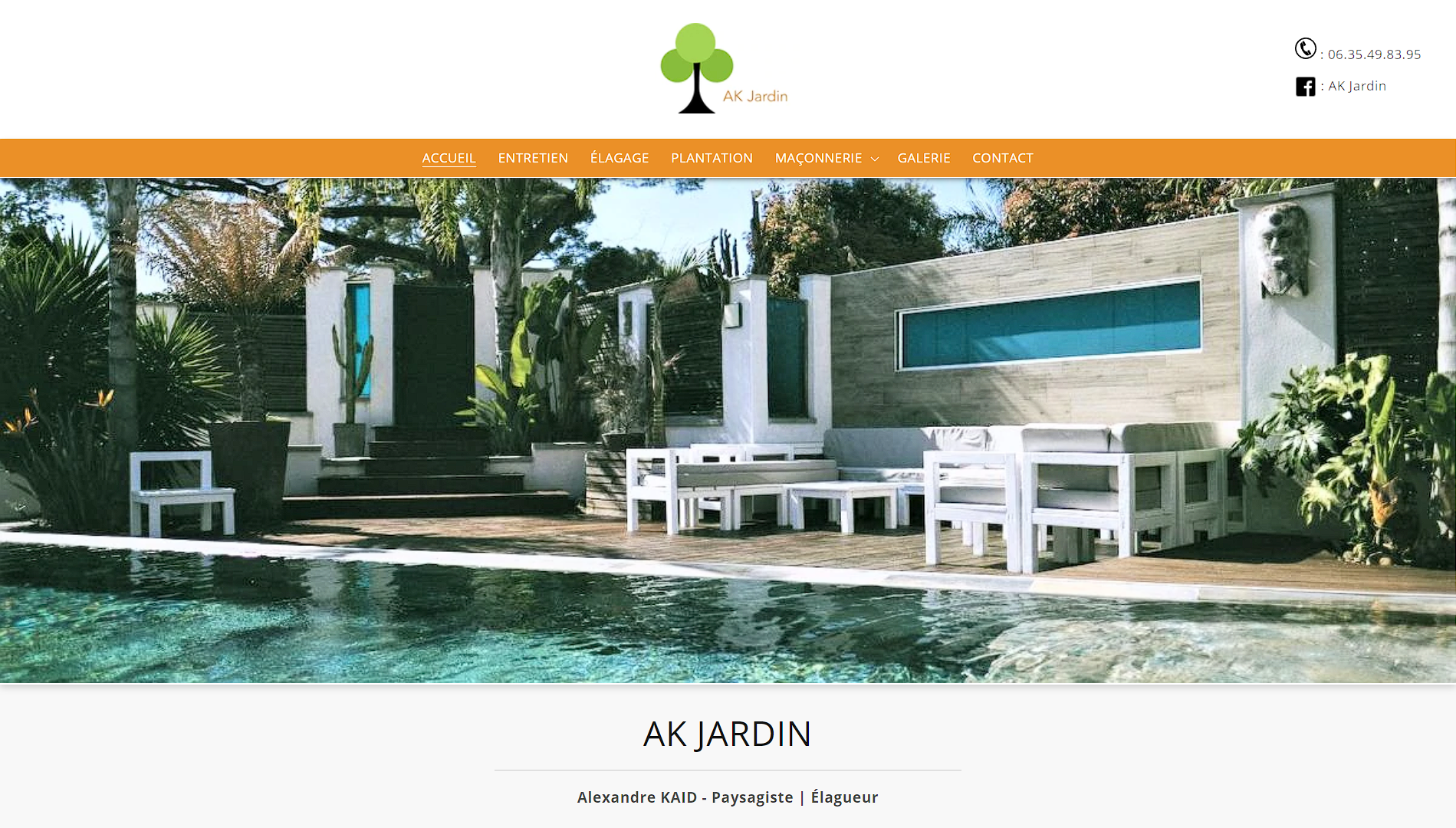 Aperçu du site AK Jardin